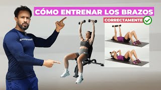 CÓMO ENTRENAR los BRAZOS CORRECTAMENTE GYMCASA 💪✅ [upl. by Holt]