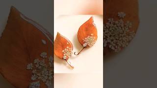 Earth Tones LeafInspired Earringsquot anime nightcore creepypasta diyjewelry earrings [upl. by Mira376]