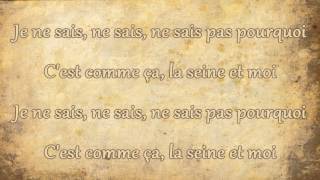 Vanessa Paradis  La Seine Lyrics [upl. by Niuq]