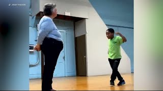 Philadelphia teacher student going viral for veggie dance battle [upl. by Yrolam733]