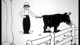 rare silent film  quotCharley on the Farmquot 1919  Charlie Chaplin cartoon [upl. by Ymmas]