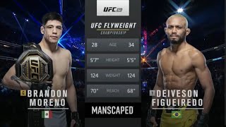 Brandon Moreno vs Deivson Figueiredo 3 UFC 270 Full fight [upl. by Anoiek861]