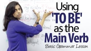 Using  TO BE  as the main verb in a sentence  Basic English Grammar Lesson [upl. by Ardyth]