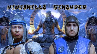 Ninjakilla vs Sikander FT10 Mortal Kombat 11 🎤 [upl. by Aiksa560]