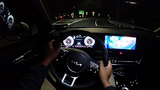 2024 Kia Sportage Hybrid SXPrestige  POV Night Drive [upl. by Edwine]