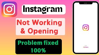 How To Fix Instagram App Not working Problem 2024  fix Instagram not opening problem solved [upl. by Wurtz424]