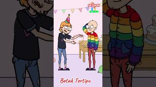 Botak Hampir Tertipu 567yani comedy videoshorts animasi [upl. by Irmgard69]