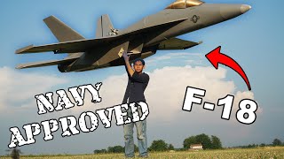 Making a GIANT F18 with a real JET TURBINE  Sailor VS  US Navy [upl. by Hortensa]