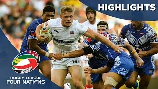 England v Samoa  Four Nations highlights [upl. by Atiuqiram]