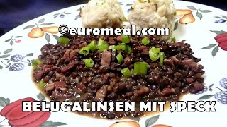 Belugalinsen mit Speck [upl. by Ase]