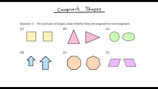 More Practice with Identifying Congruent Shapes [upl. by Dunlavy]