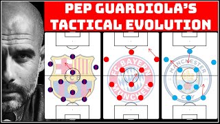 The Tactical Evolution Of Pep Guardiola  Pep Barca vs Bayern vs City  How Guardiola has changed [upl. by Sobmalarah]