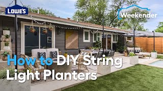 How to DIY String Light Planters [upl. by Eetsirhc538]