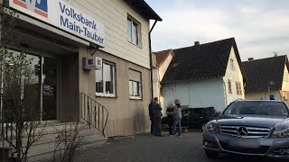 24032017  Bewaffneter Banküberfall in Werbach  Bürgermeister Ottmar Dürr schockiert [upl. by Aehtla858]