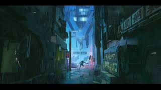 Cyberpunk Cityscape  Back Alleys Black Markets  Ambient ASMR [upl. by Nitsug426]