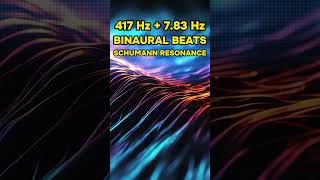 Binaural Beats 417 Hz Theta Frequency Pure Tone [upl. by Eimrots128]