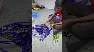 RESTORE LAGENDA110ZR COVERSET CUSTOM MONSTER ENERGYlagenda yamaha monsterenergy [upl. by Annaesor]