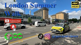 West London Feltham Suburb Walking Tour 4k 2024 Summer Freddie Mercury Memorial Hike london vlog [upl. by Naomi481]