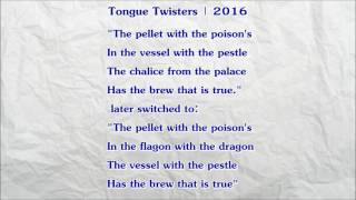 The Pellet With The Poison Theres A Cross On The Muzzle Comedy Film Tongue twisters [upl. by Mairem]