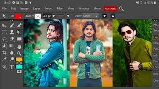 How to Remove BackgroundPhotopea TutorialRefine EdgeChange Background [upl. by Brunhilda]