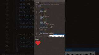 Instagram Heart Creating by CSS HTML in vs coad [upl. by Turro]