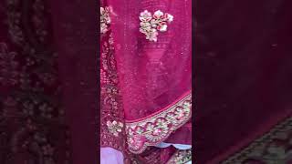 Attractive Color CombinationIn double dupatta velvet lehenga choli in Rani Pink Colour [upl. by Allistir]