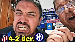 SIAMO FUORI Atl MadridInter 42 dcr LIVE REACTION CLUB CASTELLANO‼️ [upl. by Alburga]