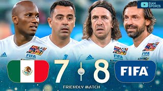 DROGBA XAVI PUYOL PIRLO AND OTHER LEGENDS PUT A SHOW AT THE CHARITY GAME IN MONTERREY 2024 [upl. by Ahseek816]