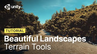 How to build beautiful landscapes in Unity using Terrain Tools  Tutorial [upl. by Maya]