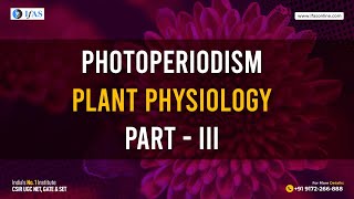 Photoperiodism In Plants  Plant Physiology  Part III [upl. by Zarah]