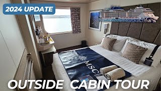 MSC Euribia Outside Cabin Tour 🚢 2024 Update 🚢 Cabin 8163 🚢 Obstructed View [upl. by Hussey]