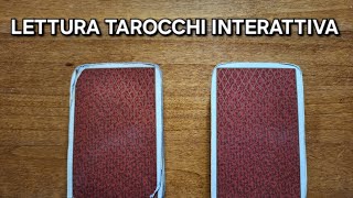 LETTURA TAROCCHI INTERATTIVA tarocchi tarocchiinterattivi amore [upl. by Hirza]