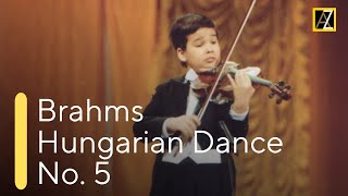 BRAHMS Hungarian Dance No 5  Antal Zalai violin 9 🎵 classical music [upl. by Illa]