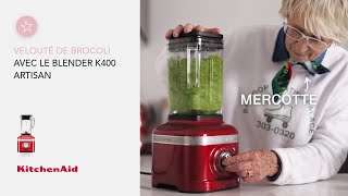 Velouté de brocoli minute avec le blender K400 Artisan  Recette de Mercotte  KitchenAid [upl. by Eilraep]