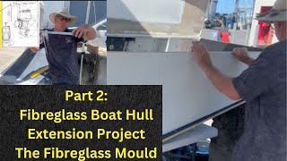 Transforming An Aussie Blackfin Boat With Fibreglass Hull Extension For Twin Outboards  Part 2 [upl. by Buzz547]