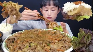 집밥먹방 달큰짭짤한 돼지양념불고기 된장찌개 먹방 Seasoned Pork Bulgogi Mukbang [upl. by Bronnie798]