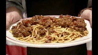 How to Make Altons Spaghetti and Meat Sauce  Food Network [upl. by Odlauso]