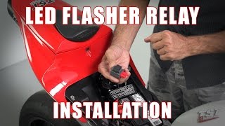 How to install LED Flasher Relay on a 0712 Honda CBR600RR by TST Industries [upl. by Ahsinrats]