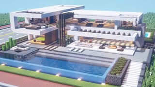 Minecraft Tutorial  Modern House  Gracium  Modern City 23 [upl. by Tocci607]