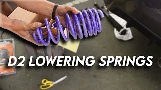 How to Install D2 Lowering Springs  10th Gen Civic [upl. by Yrmac]