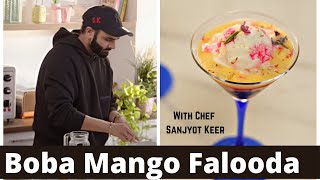 Mango Falooda Recipe with Chef Sanjyot Keer  Homemade Boba माँगो फ़ालूदा रेसिपी  YourFoodLab [upl. by Nahtanaoj]