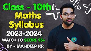 Class 10th Maths Syllabus 202324  CBSE  By GREENBoard [upl. by Lissner]