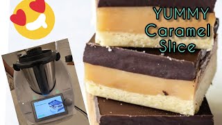 Yummy Caramel Slice Thermomix TM6 [upl. by Elenore]