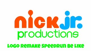 Nick Jr Productions Logo Remake Speedrun Be Like [upl. by Lilith805]