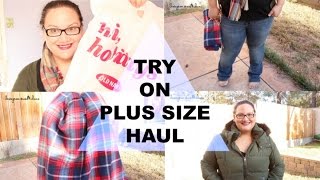 PLUS SIZE TRY ON HAUL Old Navy  Winter Coat amp Jeans [upl. by Villada]