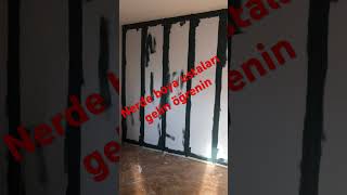 Çıta uygulama nasıl yapılır boyarenovation repair istanbul decoration painter youtubeshorts [upl. by Eanal879]