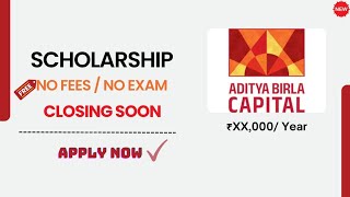 Aditya Birla Free Scholarships 💰 Rs 60000 Per Students  Eligibility 9th to Undergraduate [upl. by Trudy]