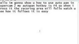 hypercam 2 auto pan tutorial [upl. by Nirehtac]