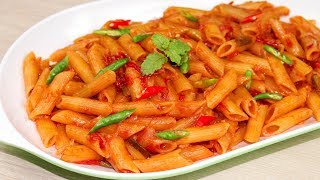 ঘরোয়া উপকরনে মজাদার পাস্তা রান্নার রেসিপিPasta Recipe BanglaPasta Recipes VegPasta In Red Sauce [upl. by Nnairrehs]