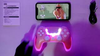 WIRELESS CONTROLLER BSP P07 PINK LED RGB STIK PS4 MODEL PS5  DS4 MODEL DS5 UNBOXING HANDS ON REVIEW [upl. by Jessey]